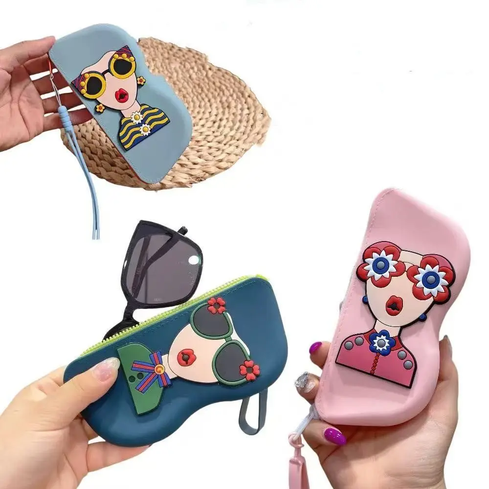 Portable Multifunctional Glasses Bag Dustproof Waterproof Coin Purse Silicone Eyeglasses Box