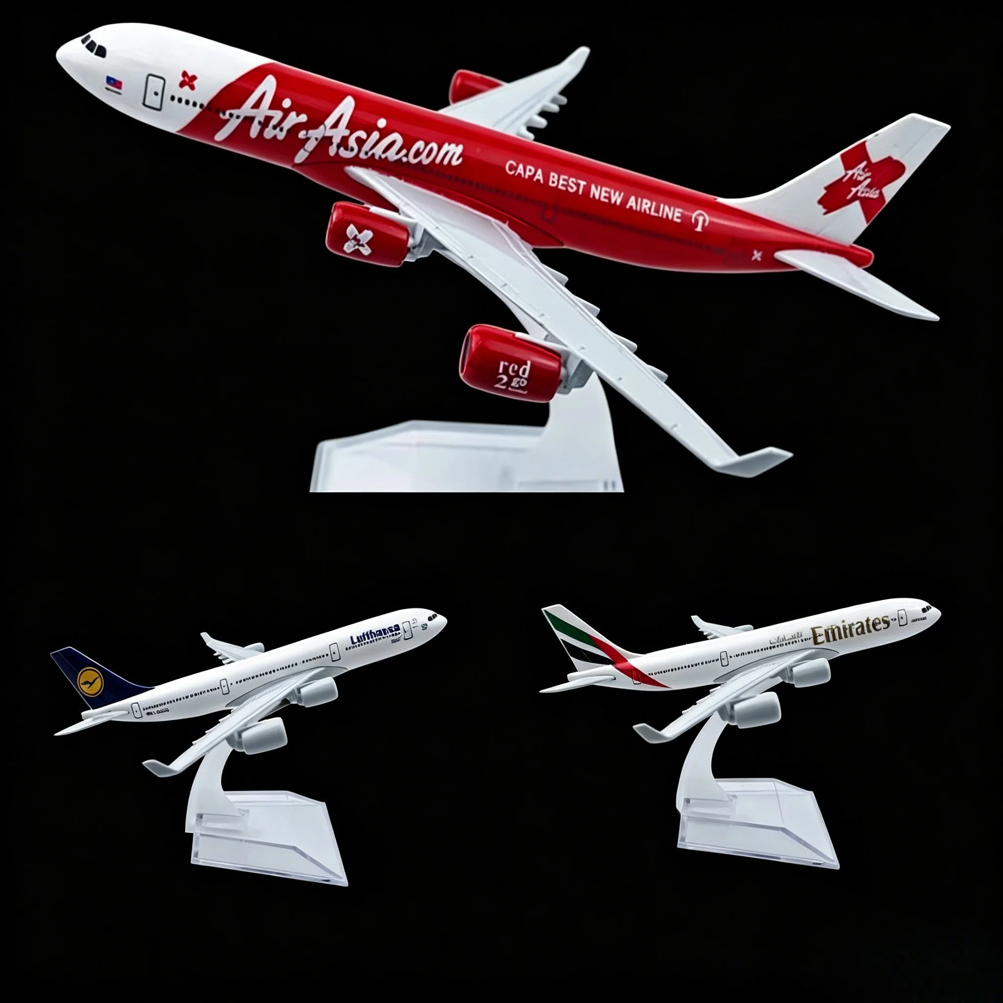A340 Series Plane Model 1/400 scale Diecast Metal Airplane Model with Stand wheel for Aviation Enthusiasts Gift, Desktop Display