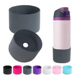 Water Bottle Boot Silicone Cup Protective Sleeve Cushion Anti-Slip Water Bottle Bottom Cover Bottom Bumper for Owala 24oz