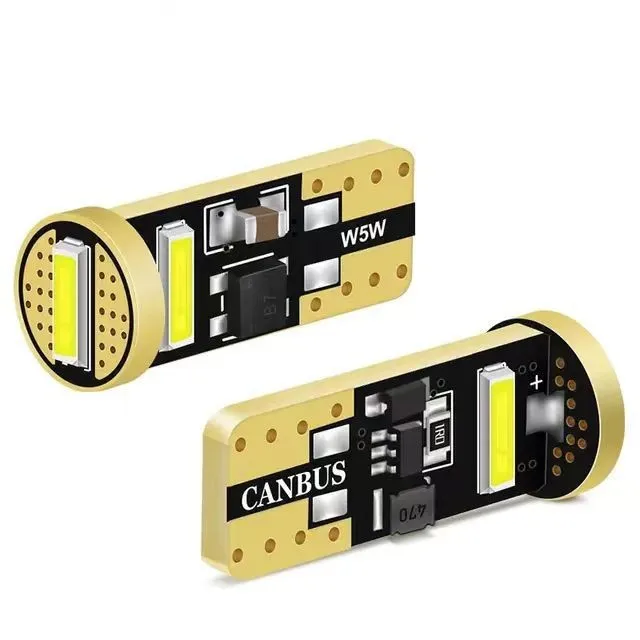 

2pcs LED T10 W5W LED Canbus No Error Car Interior Light T10 3SMD 7020.Chip White Instrument Lights Bulb Lam
