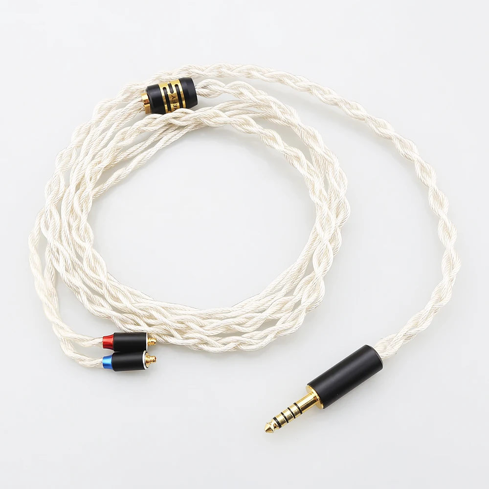 1.2m Earphone Upgrade Cable Gold Silver Palladium Copper Advanced Element Hybrid Cable MMCX/QDC/0.78 2Pin For EDX Pro ZSN CRA ZE