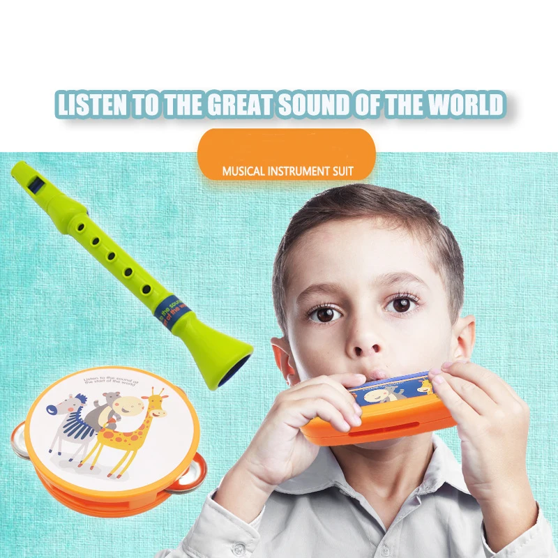 

Children's Musical Instruments Harmonica Toys Enlightenment Early Learning Music Toys Set Parent-child Interaction Toys