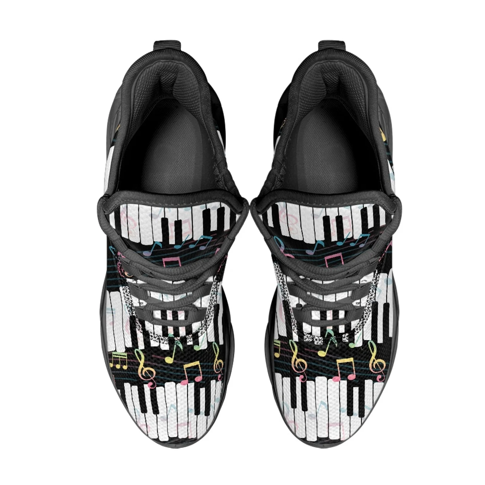 PENSTROLL Music notes Non Slip Athletic Shoes Running Shoes for Men Breathable Tennis Sneakers