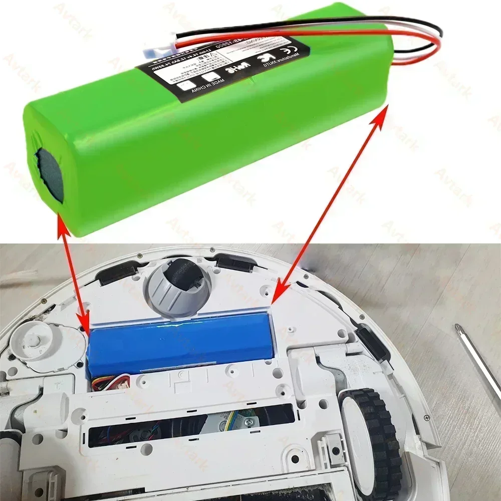 For Roidmi Eve Plus Original Accessories Lithium BatteryRechargeable Battery Pack is Suitable For Repair and Replacement