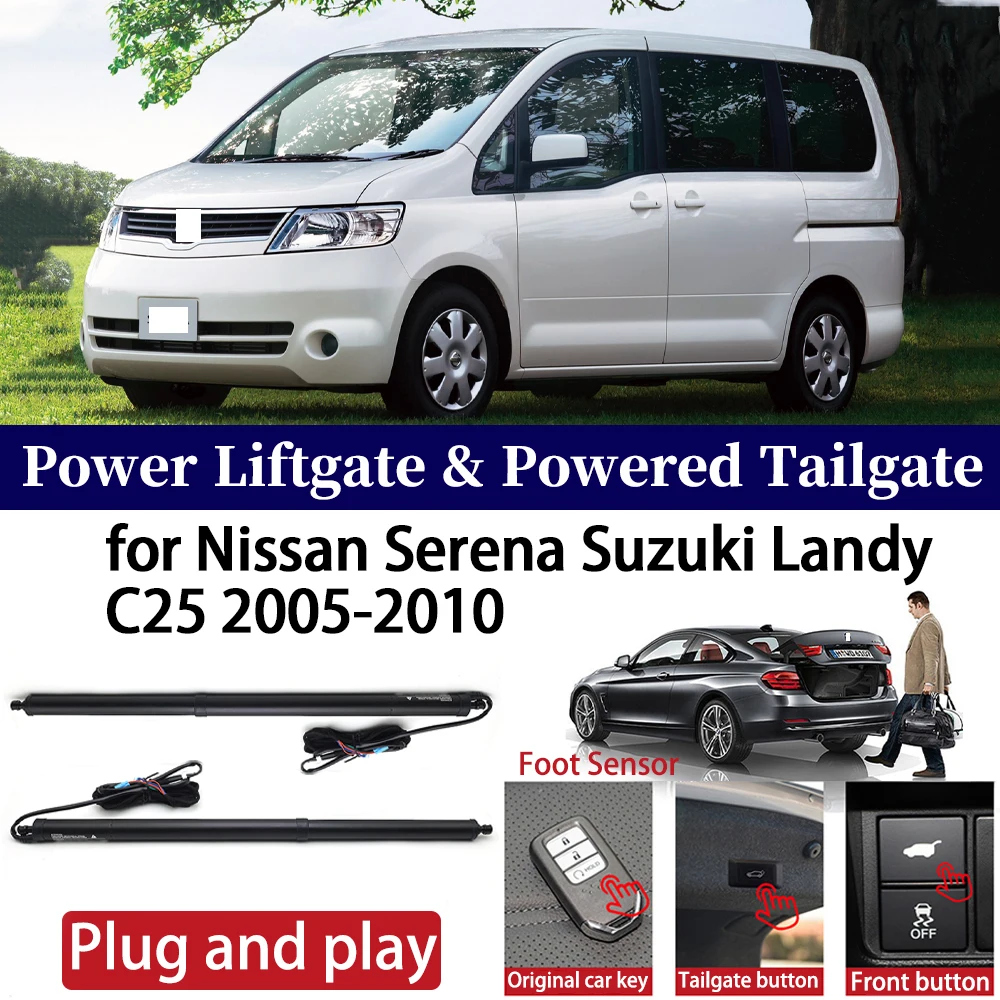 ZhuCamX for Nissan Serena Suzuki Landy C25 2005-2010 Car Power Liftgate Automatic One-Click Powered Tailgate Strut opener