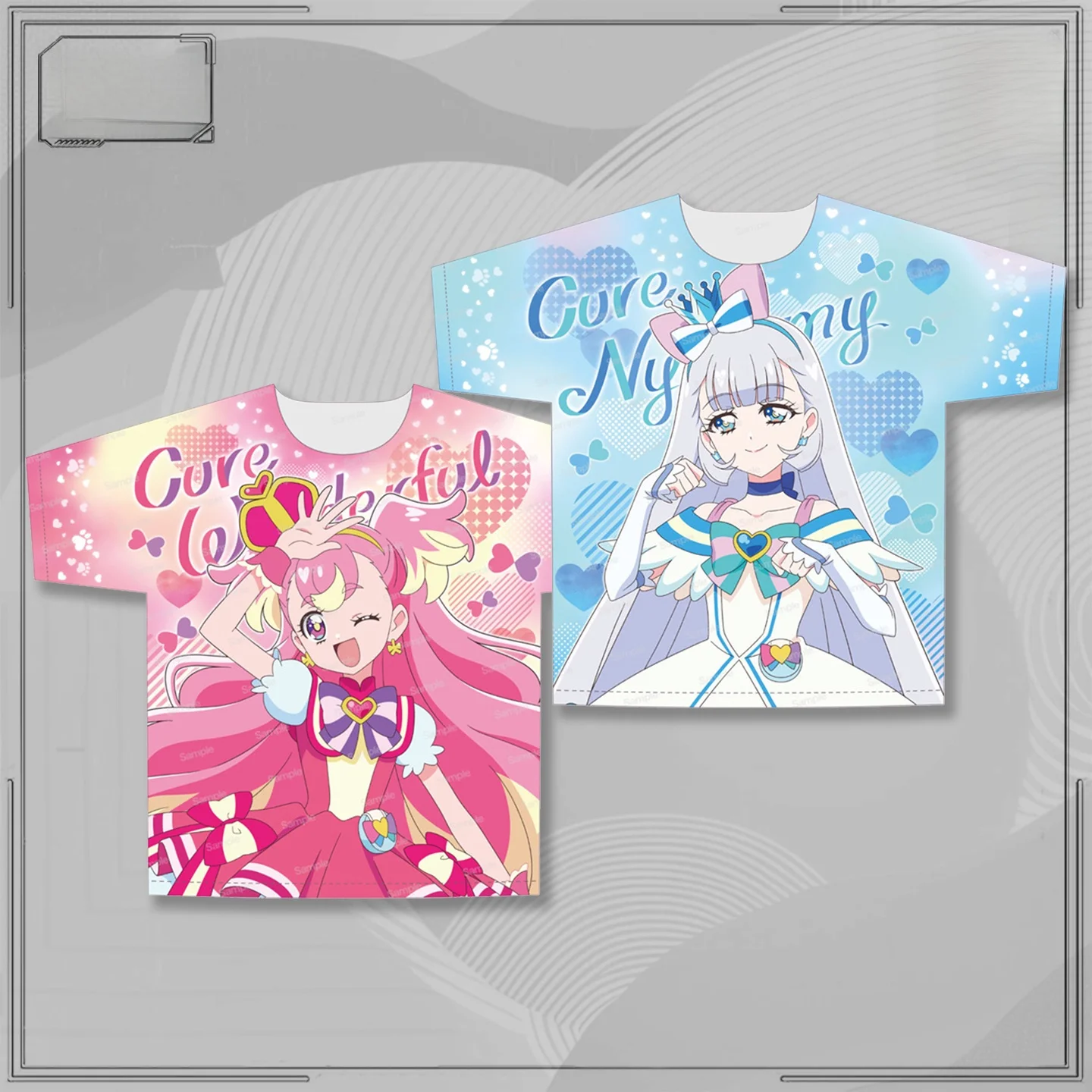 Breathable Short Sleeve T-Shirt Support  House Snow Anime Surroundings Light And Beautiful Girl Dog Feeding Wheat Printed ...