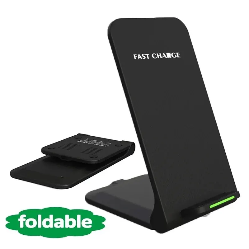 2024 Wireless Charger Station For iPhone 15 14 13 12 Pro Max 11 Phone Stand Fast Charging Charger for Samsung Xiaomi Foldable