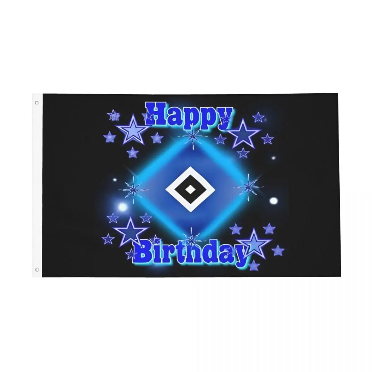 Bandera de feliz cumpleaños de HSV Soccer, cartel de doble cara para exteriores, Hamburgers SV Bundesligas, decoración de pared de poliéster para el hogar, dormitorio