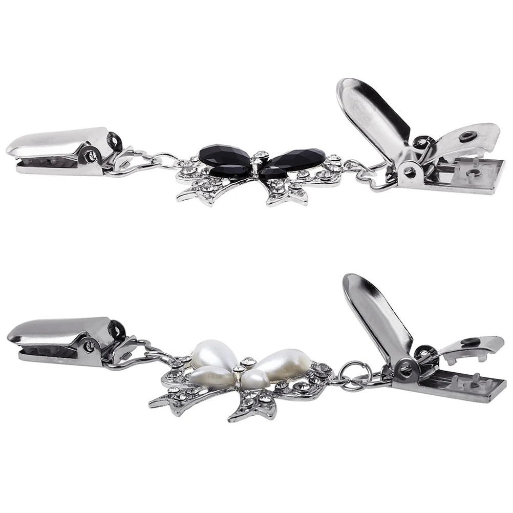 

2pcs Butterfly Collar Clip Elegant Metal Shawl Sweater Clasps Clothing Accessories Scarf Buckle Dressing Fashion Classic