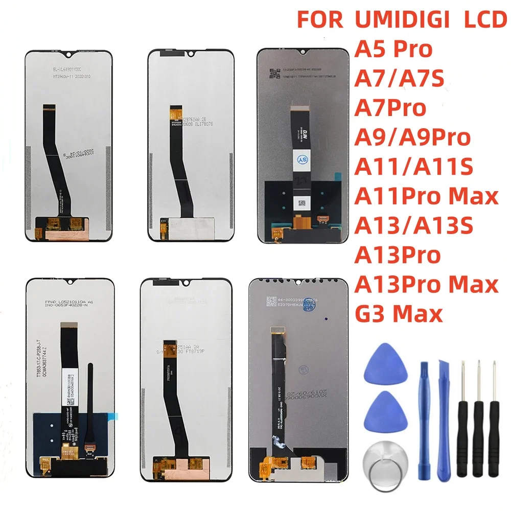 For UMIDIGI A5 Pro A7 A7S A7 Pro A9 A9 Pro A11 A11S A11 Pro max A13 A13S A13 Pro A13 Pro max G3 MAX+ LCD Display + Touch Screen