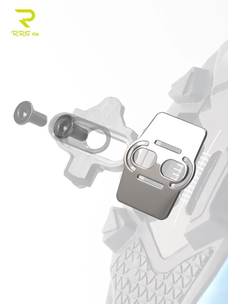 AliExpress rrskit RRSkit Stainless Steel Mountain Bike Cleat Reinforcement Spacer For Shimano Mountain Bike Clipless Pedal Cleat Repair Kit