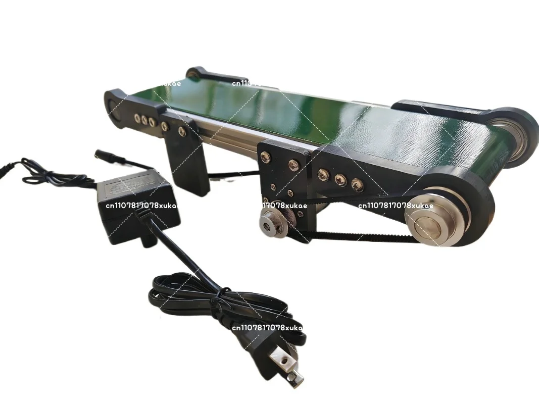 

100x350MM Desktop Conveyor Belt Electric Small Assembly Line Electric Conveyor AC100-240V Speed Adjustable