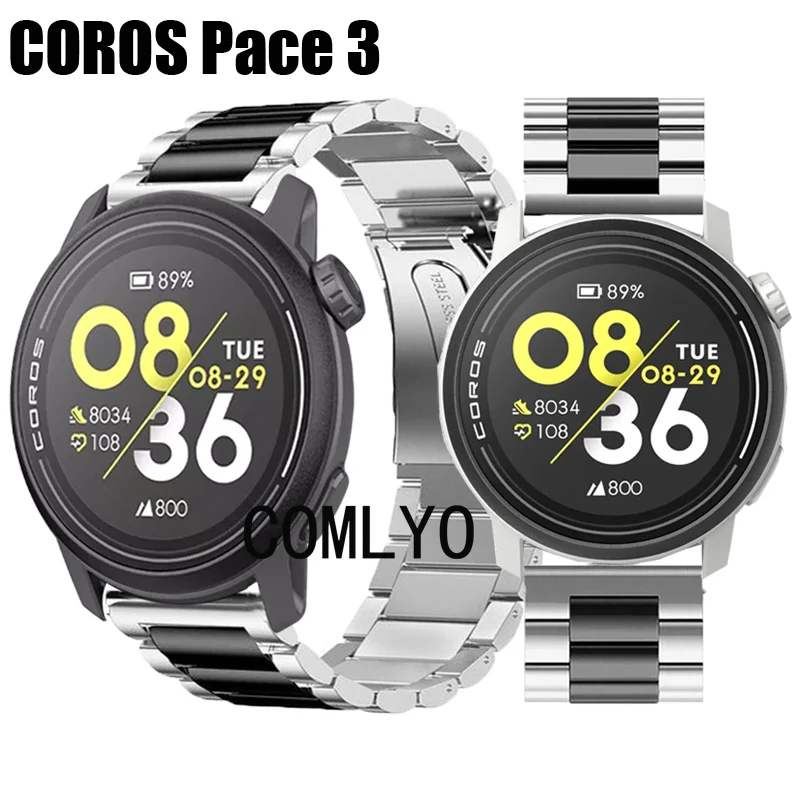 Metal Band For COROS PACE 3 Smart Watch Strap Stainless Steel Bracelet Belt