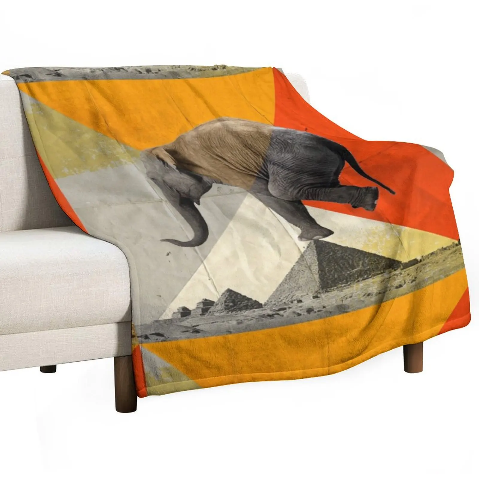 Balance of the Pyramids Throw Blanket Tourist Quilt Blankets