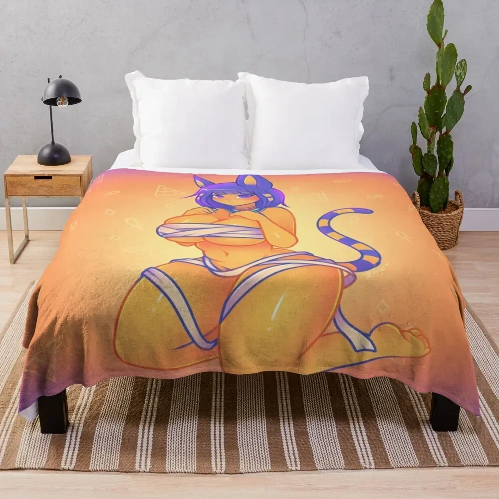 

Queen Ankha! Throw Blanket Air Conditioner Soft Blanket for Office Home