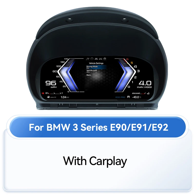 XONRICH Digitale Instrumentenpaneel Voor BMW 3-serie E90 E91 E92 E93 2005-2012 Virtuele cockpit LCD Dashboard Paneel Snelheidsmeter