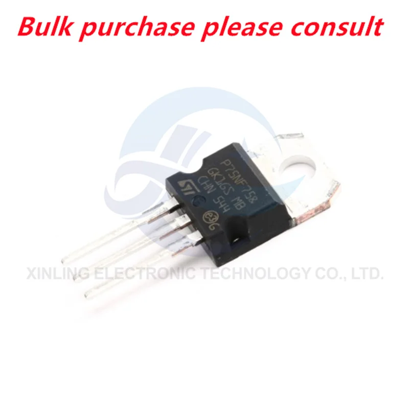 Tabung efek lapangan 220 asli P75NF75