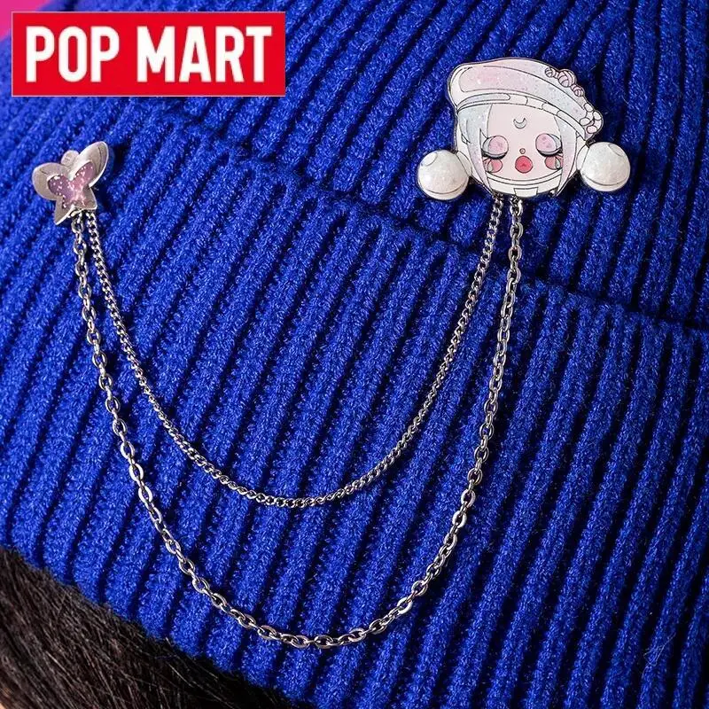 

POP MART SKULLPANDA Ночной город серии металлический значок милые аниме фигурки украшения подарок глухая коробка сумка для догадок оригинальные игрушки куклы