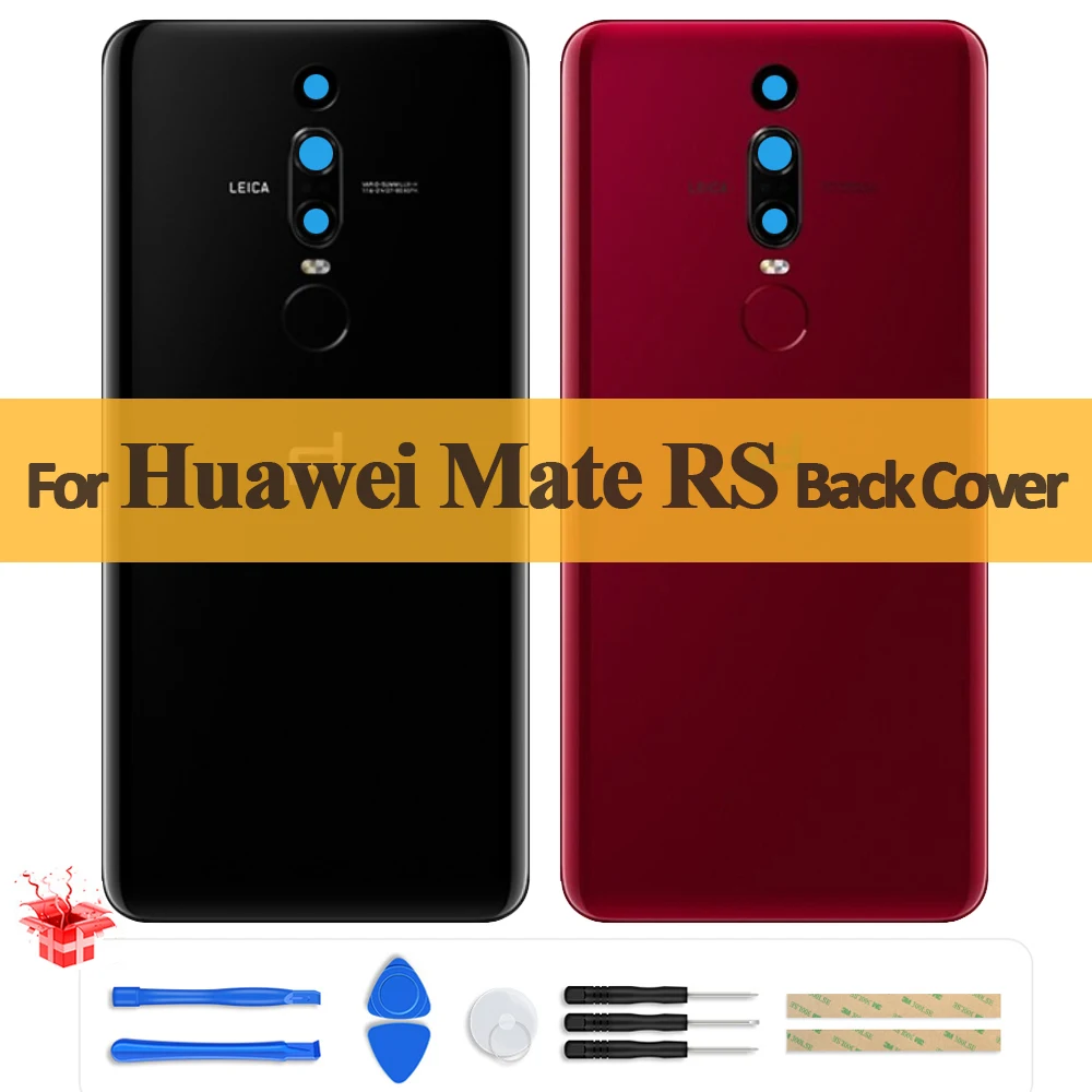 

Original Glass Back Cover For Huawei Mate RS Porsche Design Battery Cover Back with Fingerprint Rear Door Back Housing Replace