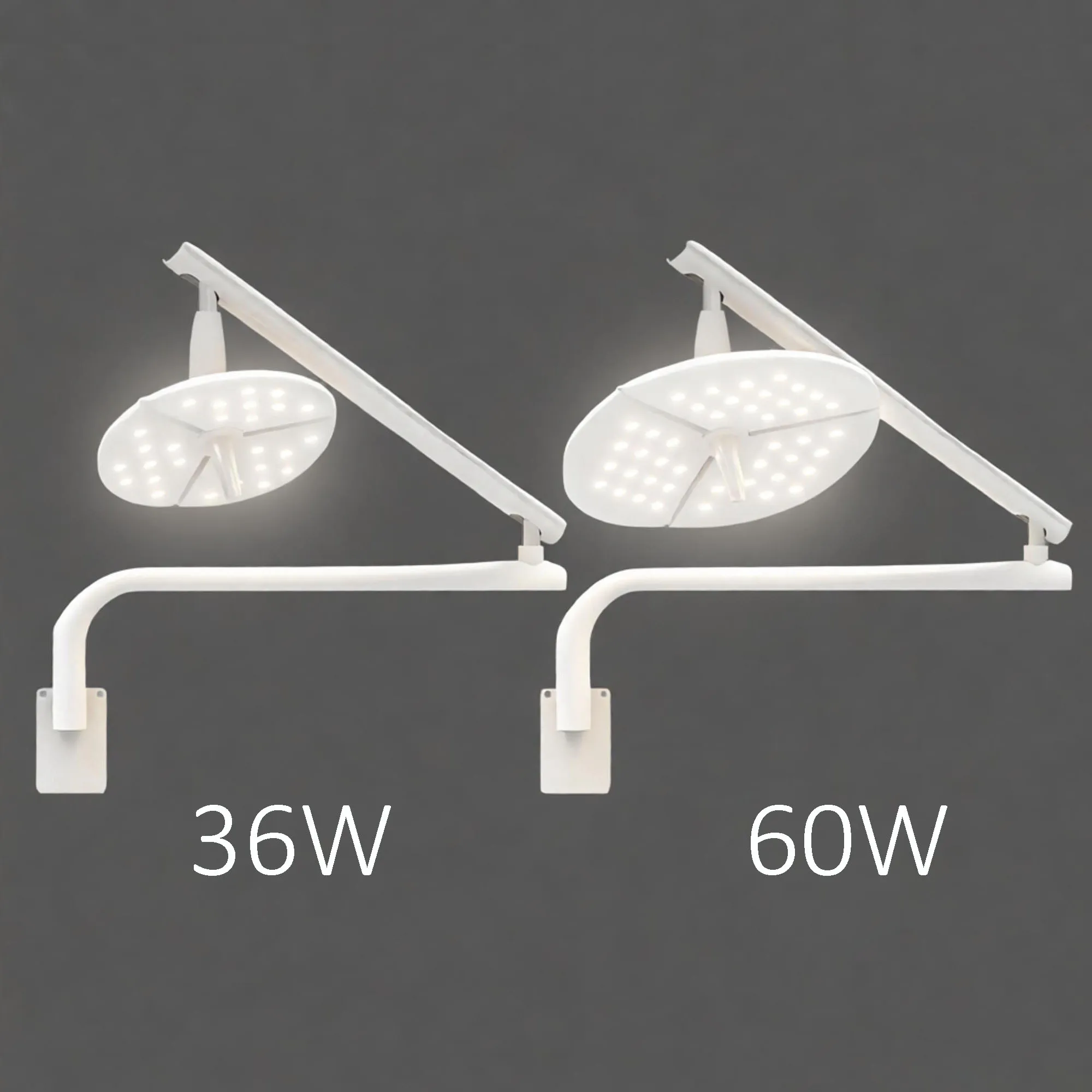 36W 60W Versatile Dental Lamp  Wall Mounted Shadowless Sensor LED Surgical Light For Cosmetic, Veterinary Procedures