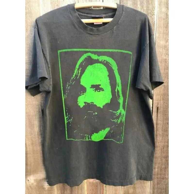 Retro Charles Manson Tour Retro Street T-shirt Summer New Unisex Casual Cotton T-shirt