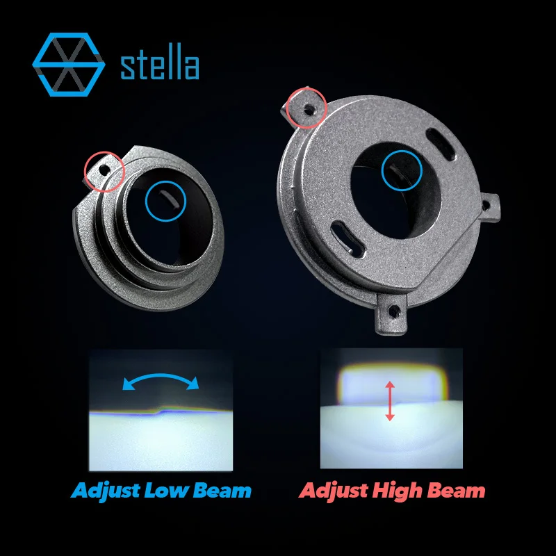 Stella Mini Lens LED H4 H7 Żarówki do reflektorów samochodowych / motocyklowych Canbus No Error Hi/Low Beam 120W 18000Lm Nowy