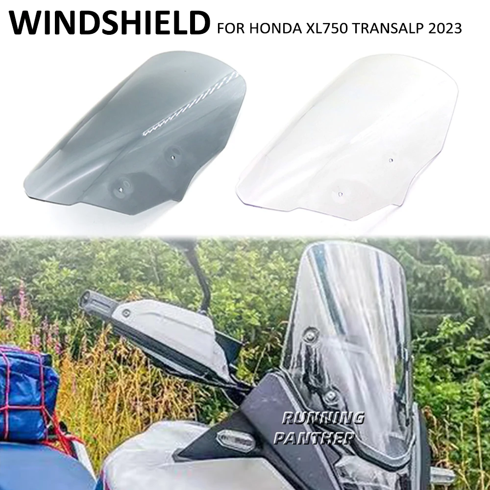 

For HONDA XL 750 XL750 TRANSALP Transalp 2023 Motorcycle Front Windscreen Windshield Visor Wind Screen Shield Spoiler Deflector