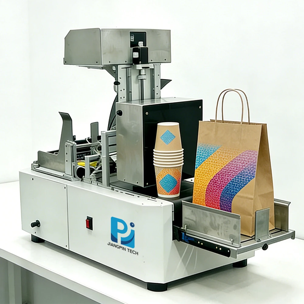 A4 Digital Inkjet Printer With Pigment Ink 1200DPI Automatic Feeder For Paper Cups Cartons Pizza Boxes Cardboard