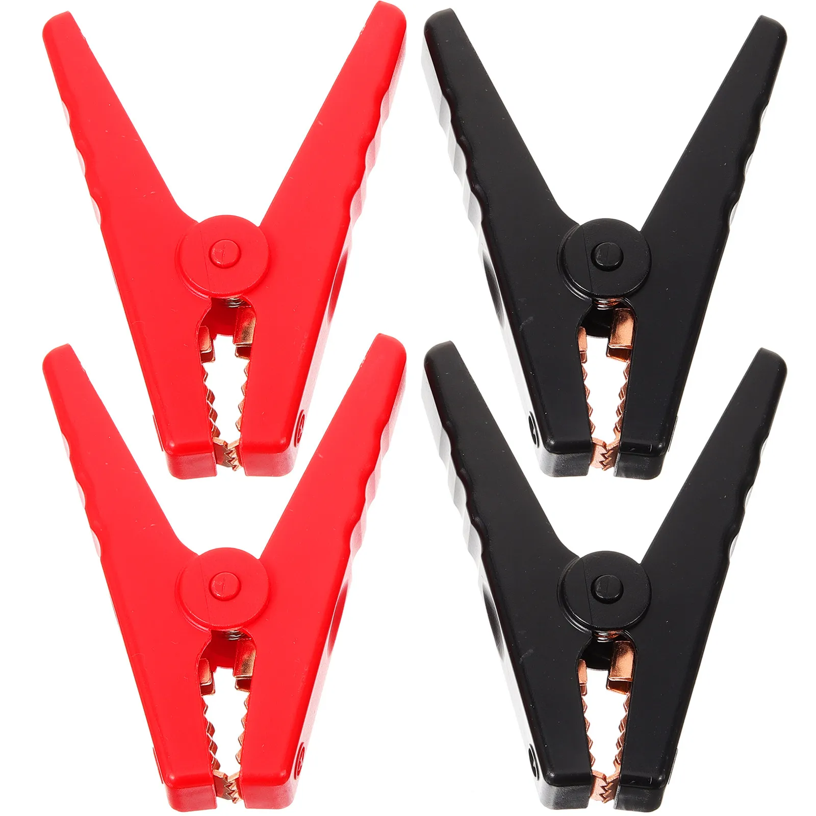 

4Pcs Jumper Cable Clamps Battery Charger Heavy Duty Copper Clips for Car Auto Emergency Boost Clamp Reliable Car Battery