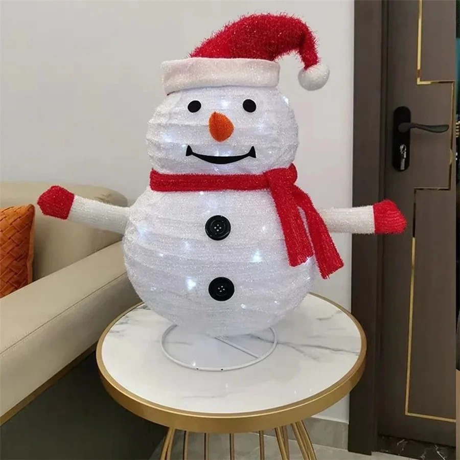 Tirvose boneco de neve papai noel lanterna ornamento lâmpada alimentado por bateria luzes da corda de fadas de natal para festa de ano novo decoração do feriado