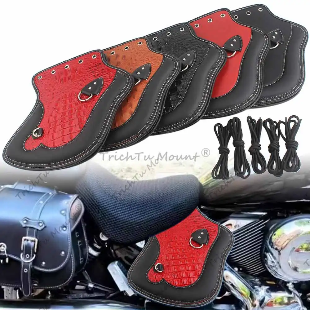 

Motorcycle PU Leather Heat Saddle Shield Deflectors For Harley Sportster 883 1200 Touring Street Road Glide Fatboy Dyna Softail