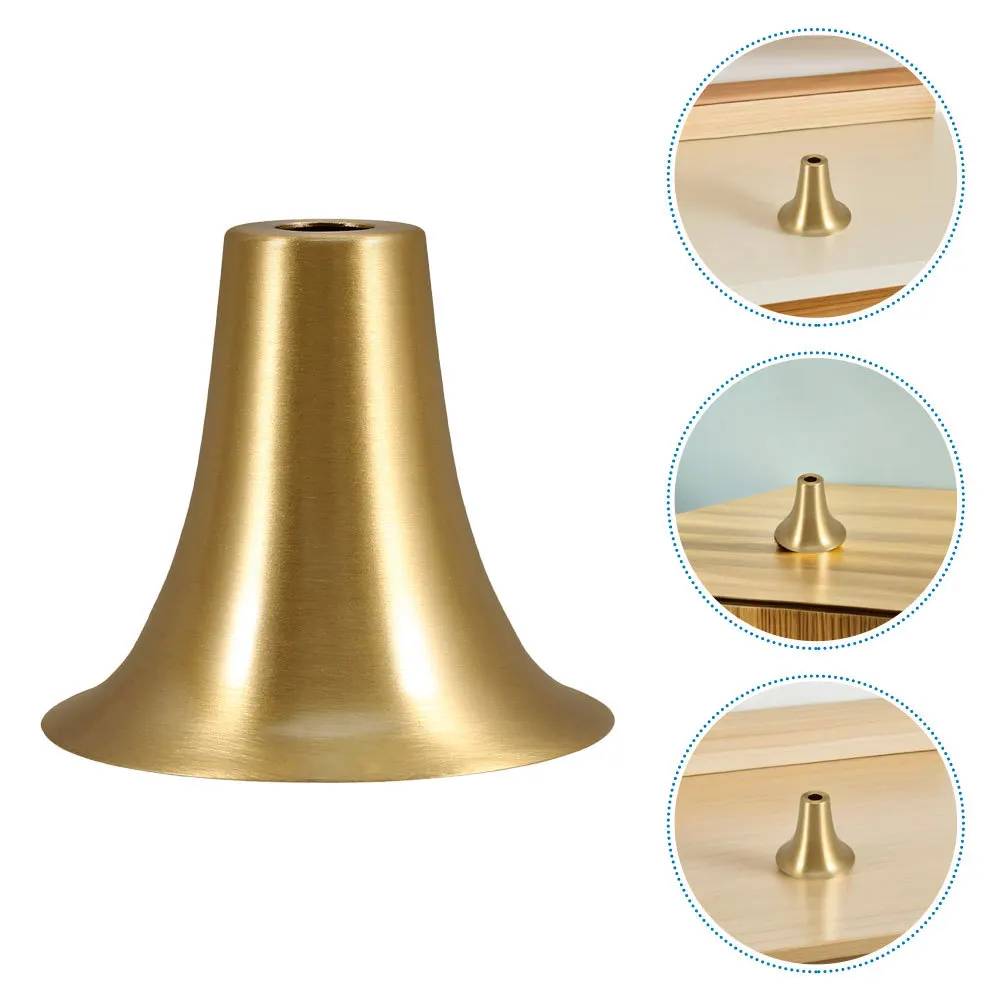 

2pcs Brass E27 Lamp Base Trumpet Shape For Living Room Dining Room Bedroom Lighting Fixture Holder Diy Lamp Accessories