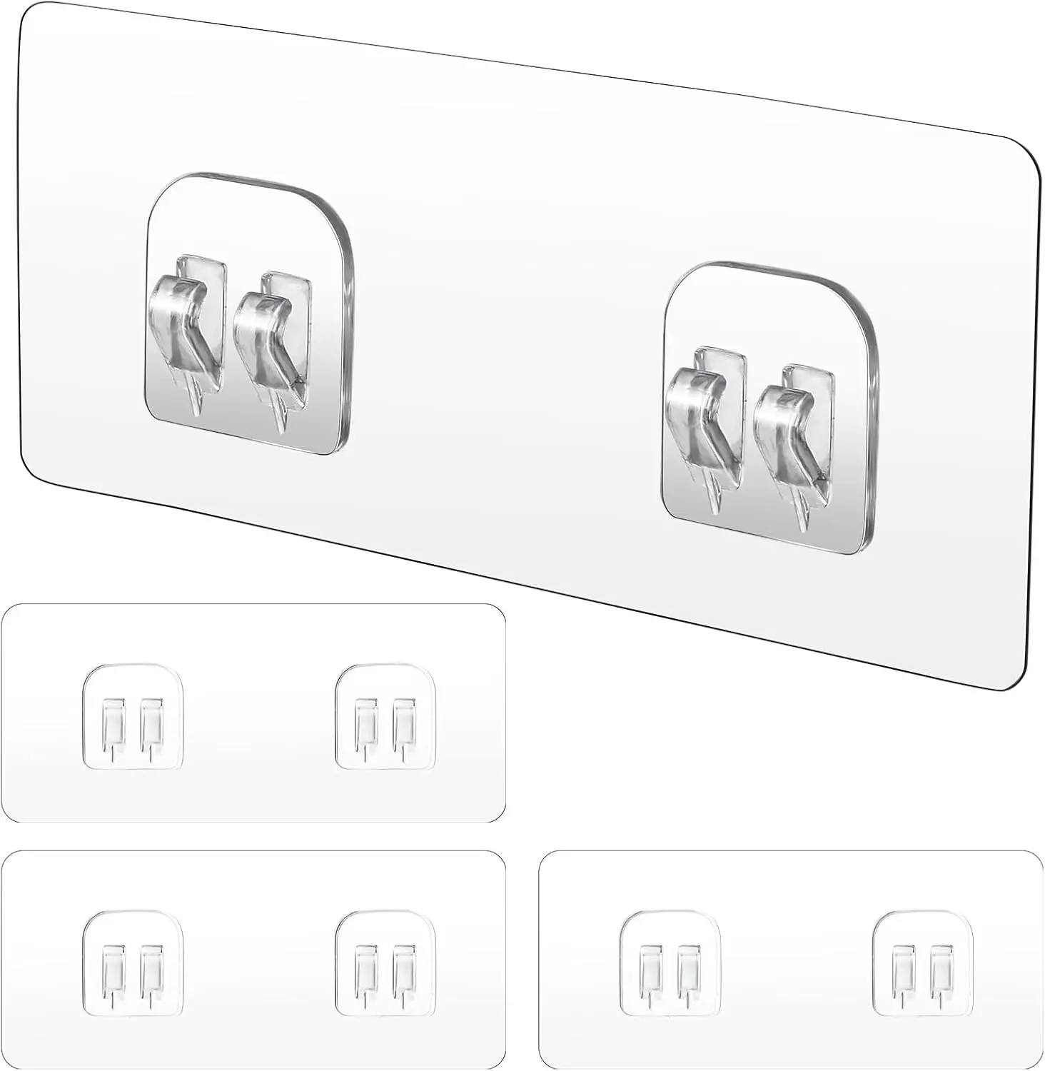 

Набор из 4 самоклеящихся крючков для душа, без сверления, для ванной и кухни