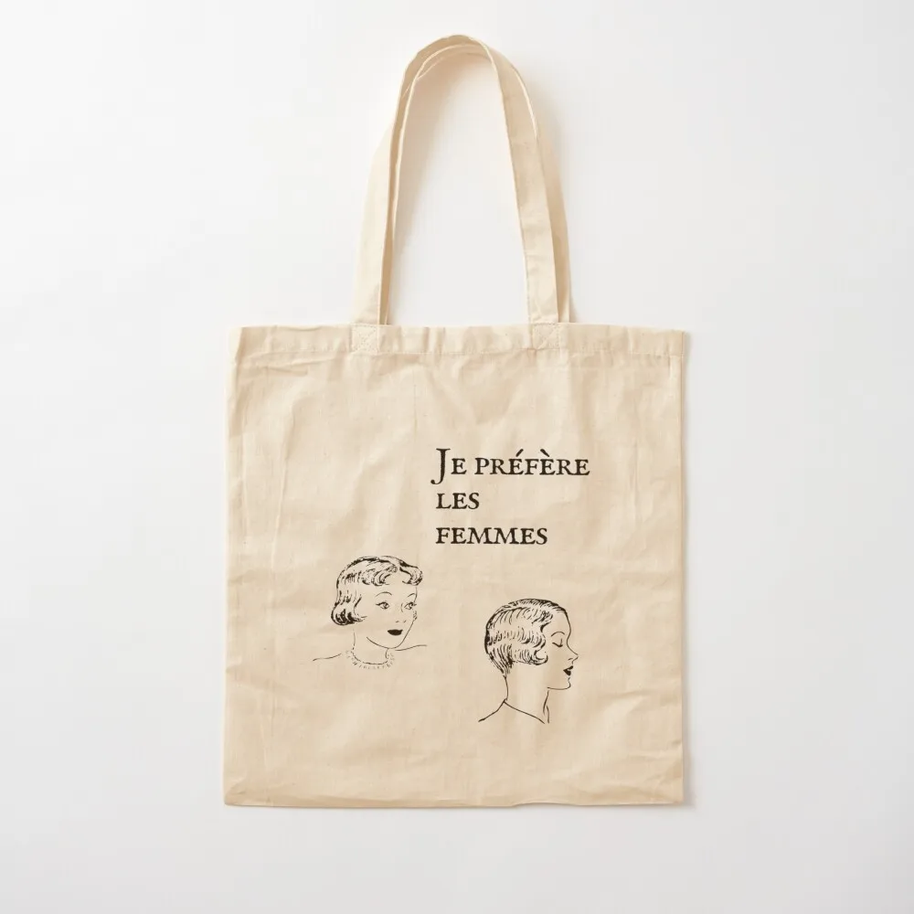 Je préfère les femmes, lesbian, vintage Tote Bag