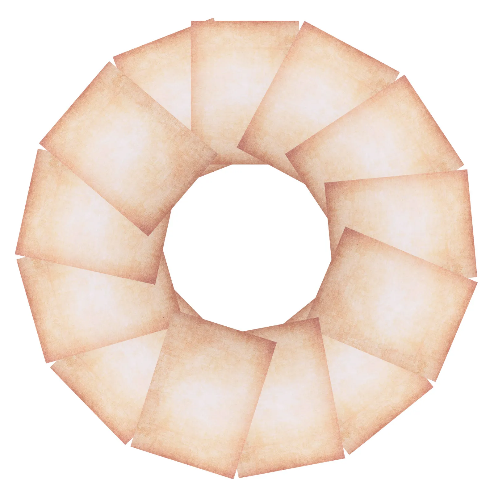 100Pcs A4 Vintage Paper Sheets Double-Sided Texture Old-Look Parchment for DIY Invitations Journaling Letter Writing