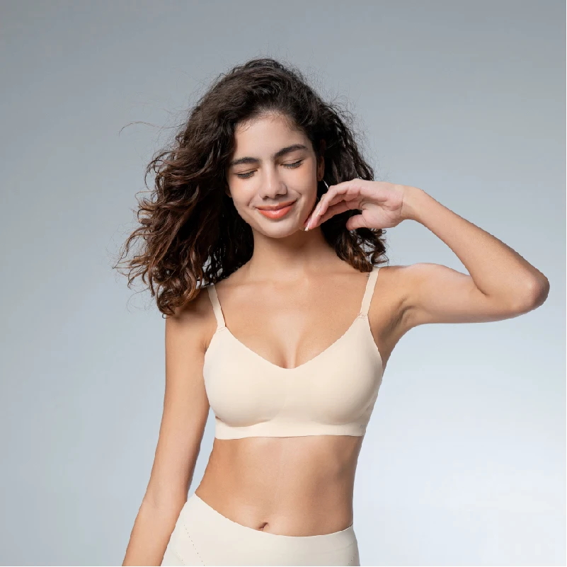 

Sexy Women's Bra Seamless Underwear Large Breasts Small Breasts Gathering Thin Semi-Fixed Cup Beautiful Back Push Up Sexy Bras