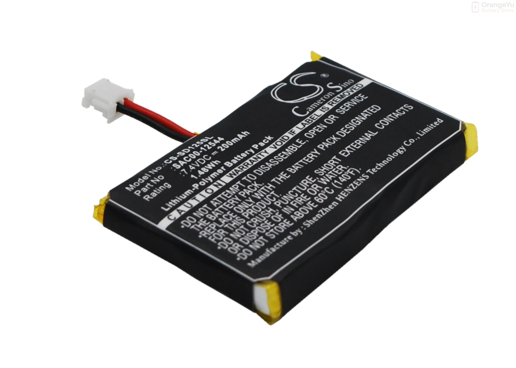 100% NEW Replacement 200mAh Battery SAC00-12544 for SportDog SD-3225 SR-300 SD-1225 SD-1825  SD-2525 SD-1875  SR-300