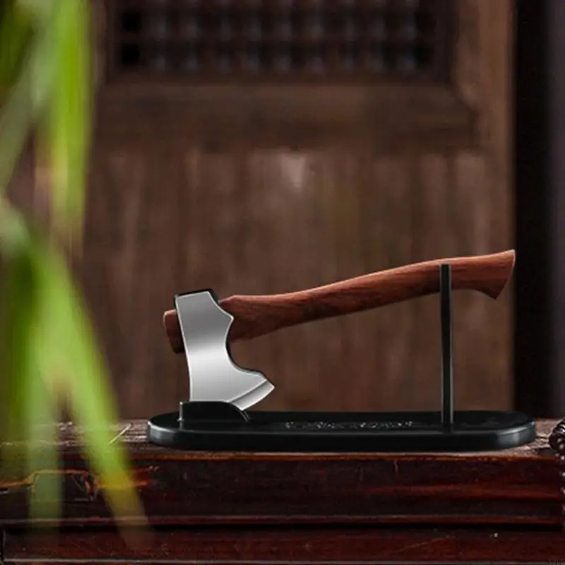 Adereços eixos miniatura, estatueta eixos à prova ferrugem aço inoxidável para decoração trabalho,