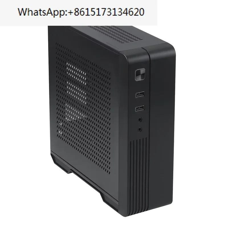SKTC MX02 Mini 3.5L Back Mounted Computer HTPC Chassis Supports MINI ITX 17x17 17x19 Motherboard