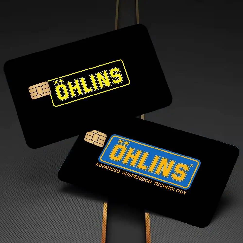 Super shock absorber O-Ohlins Anime Cartoon Bear Skin Sticker Film Tape Case for Big Credit Debit Card Front Side