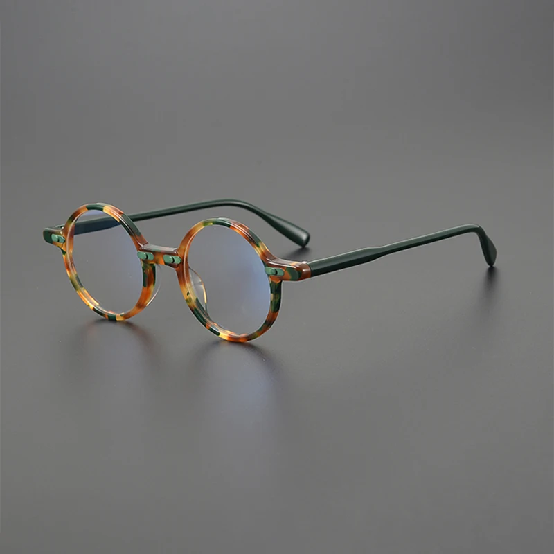 

Multi-color fashion personality glasses frame men and women retro round frame niche literary round face prescription glasses