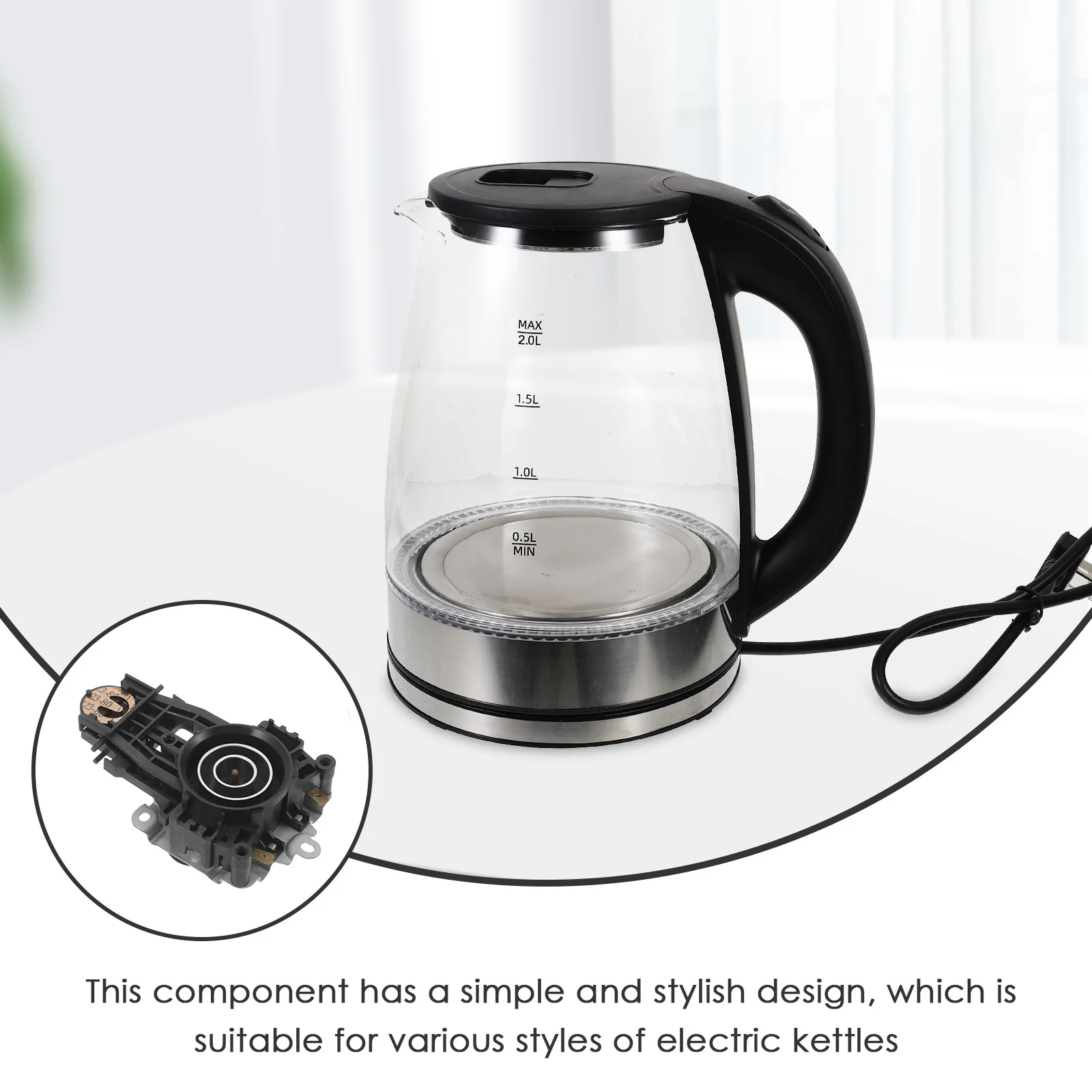 Temperature Control Kettle Base Socket for Heating Devices Thermostat Replacement Part Electric Appliance Component for Safe