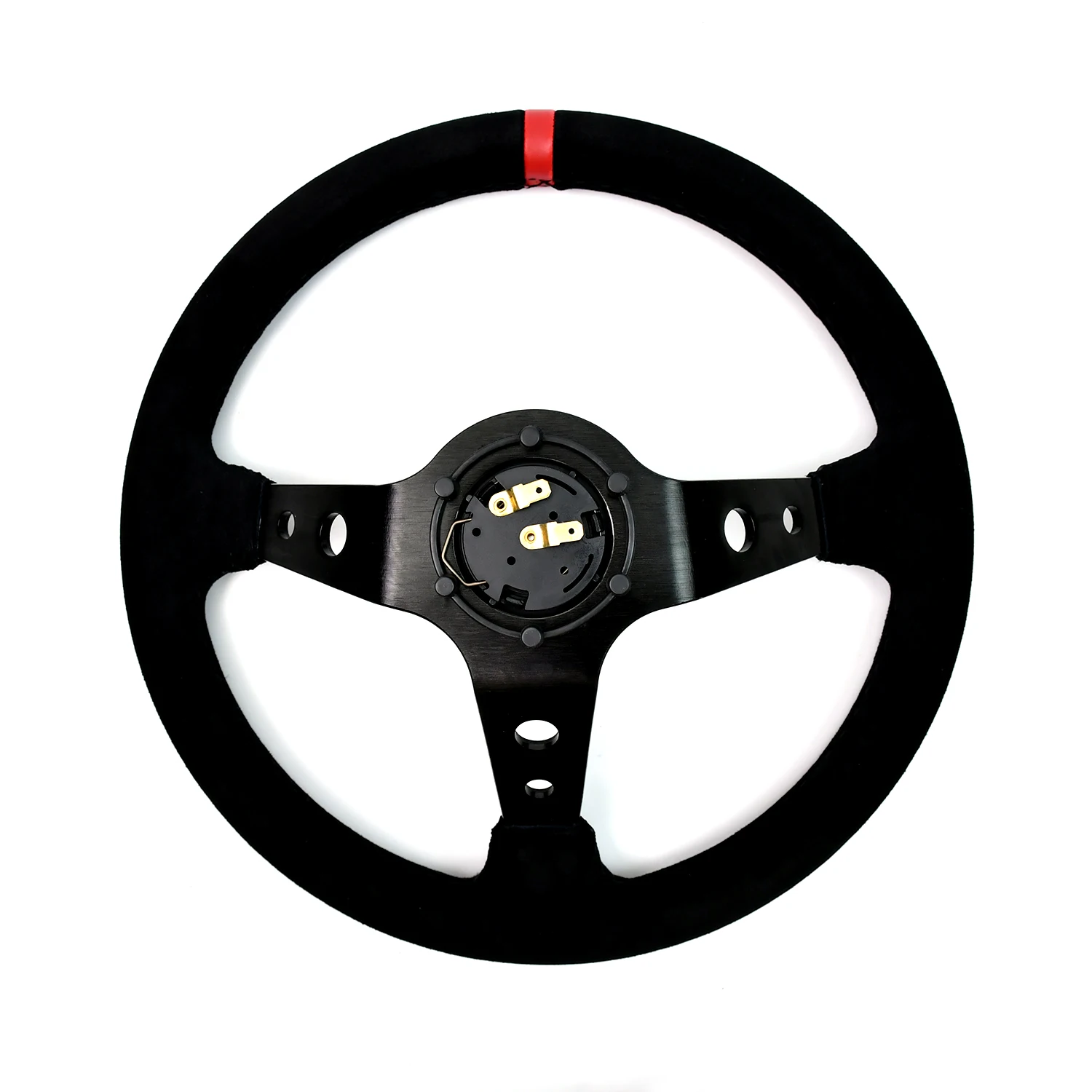 TIYPEOR 14 بوصة JDM جلد الغزال الحقيقي سيارة رالي سباق JDM عجلة القيادة Volantes لشركة فولكس فاجن HONDTOYTA #5