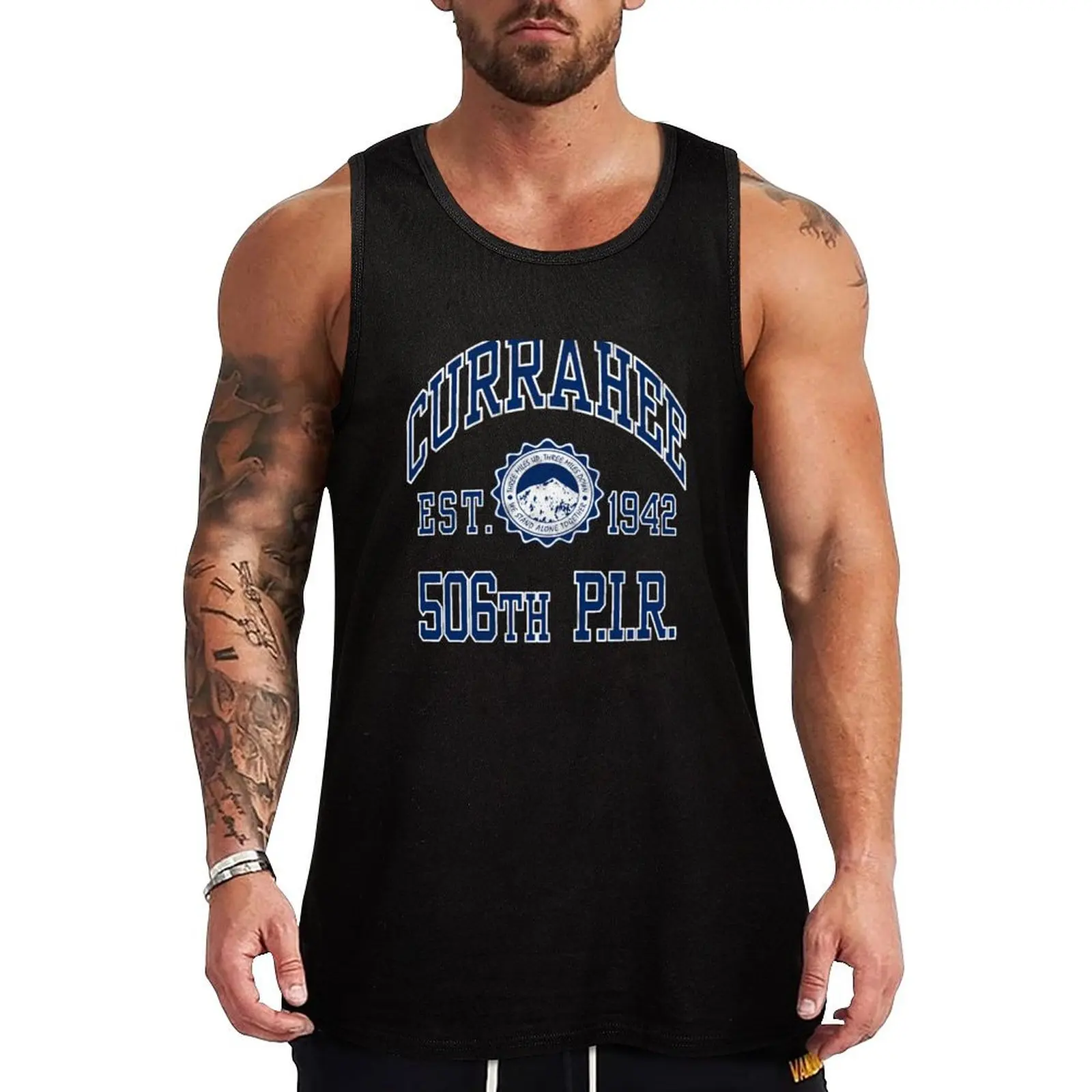 

Currahee Athletic Shirt Tank Top Casual Summer Tank Top Relaxed Fit Sleeveless Wear