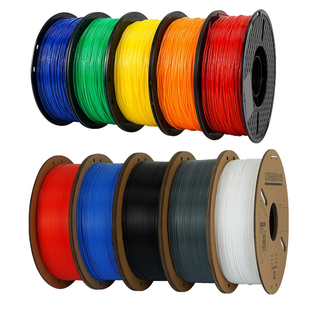 KingRoon PLA PETG TPU Filament 1.75mm 3D Printer Filament No Bubble 1KG 2.2LBS 343m Spool 3D Printing Materials for 3D Printers