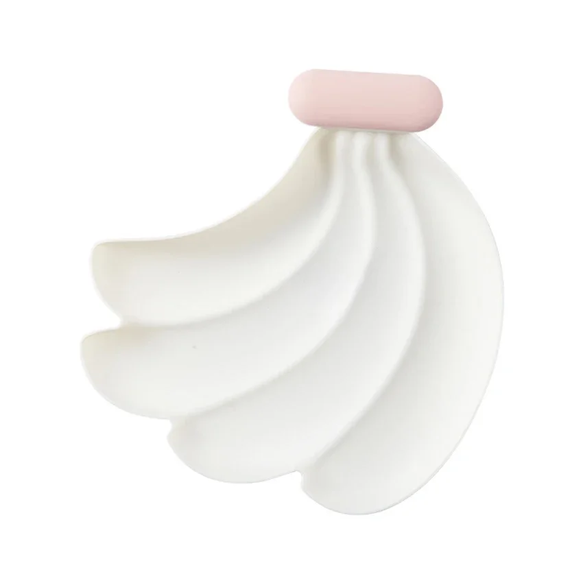 Banana Shape Mini Snack Plates Office Fruit Plate Cookies Nuts Tray Candy Box Dried Fruit Storage Trays With Toothpick Holder