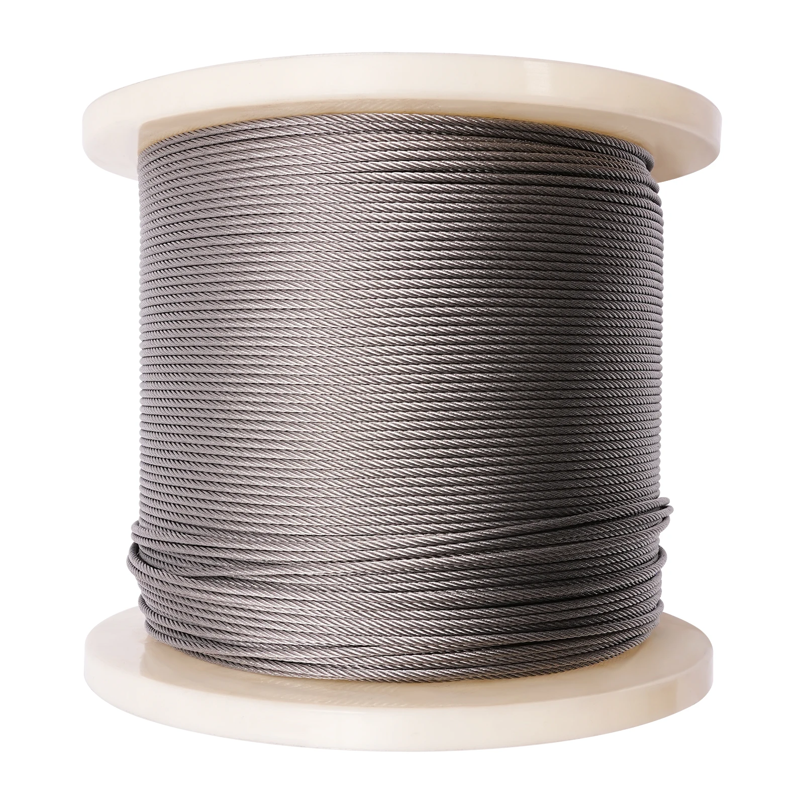 

1100ft 7*7 316 Stainless Steel Wire Rope Cable Clothesline 1.8mm Soft Fishing Lifting Cable Rustproof