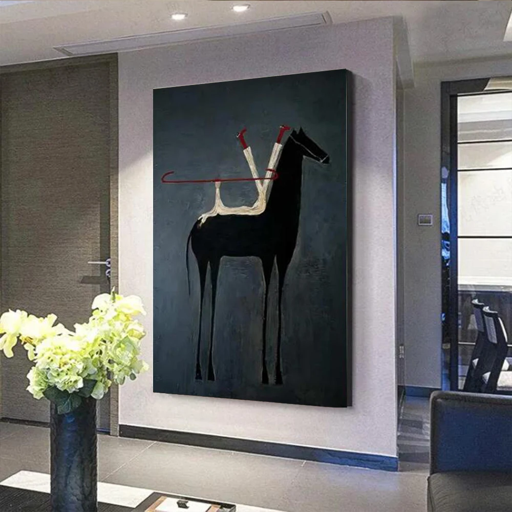 Peinture à l'huile abstraite 100% faite à la main 'Attendant un amant' - Grande peinture murale - Décoration unique pour le salon - Tableau d'art pour la maison