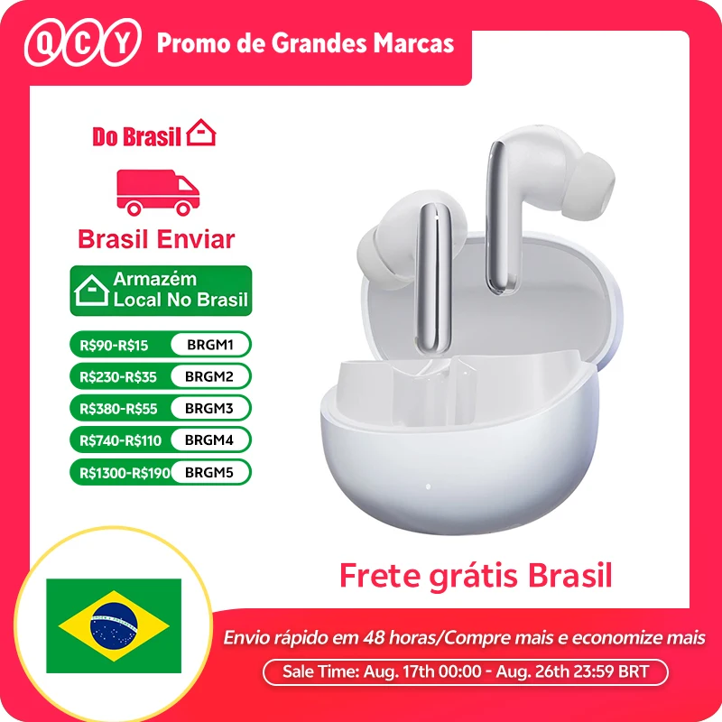 QCY-MeloBuds Pro ANC Fones de ouvido sem fio, Hi-Res, LDAC, Fones de ouvido Bluetooth 5.3, Conexão multiponto, detecção intra-auricular, 46dB, 6 Mic