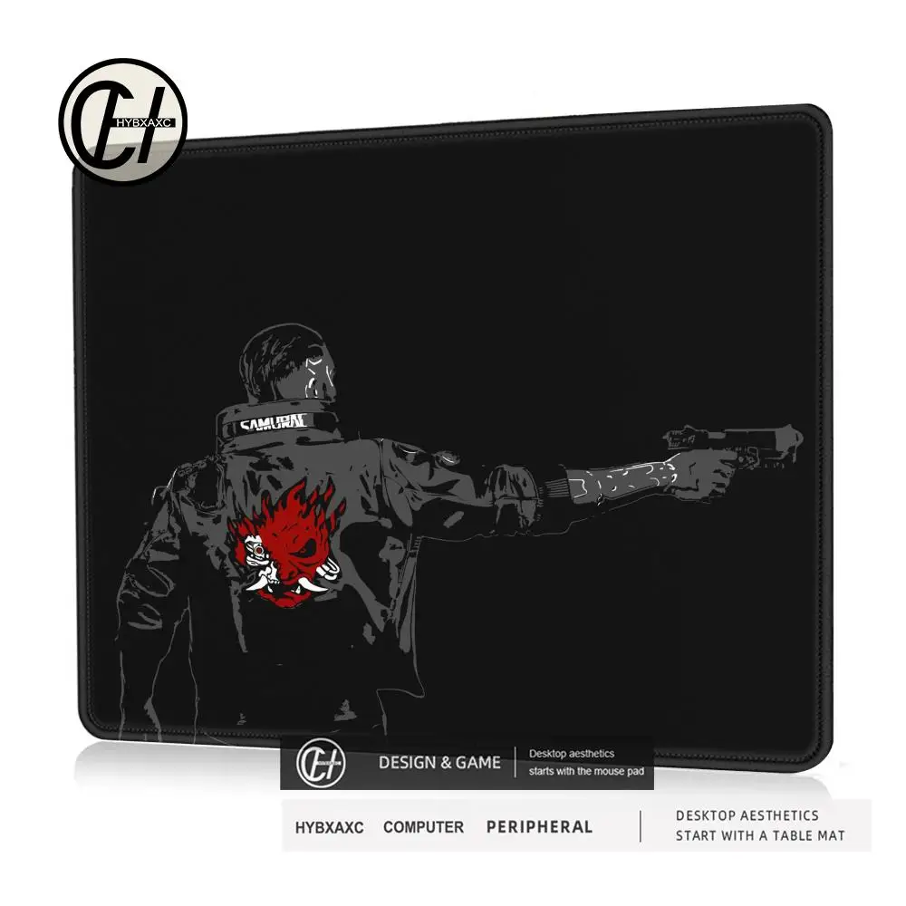 45x40 Mouse Pads Samurai Design Desk Mats Cyberpunk Style Gaming Accessories Mouse Mat Gamer Surface for Computer Mouse